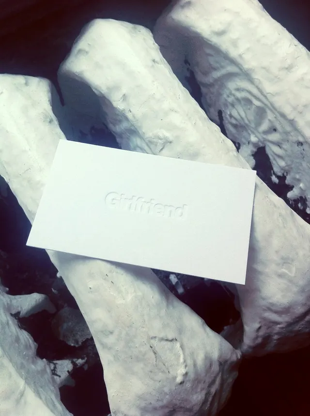 White Card Mockup with Logo, minimal, organic, light