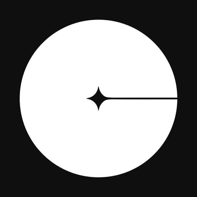 Minimalist Circular Graphic with Horizontal Line, minimal, monochrome, monochrome