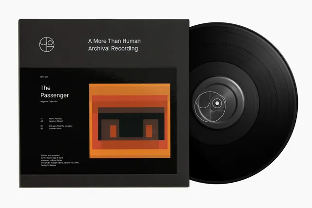 The Passenger Album Artwork Mockup, minimal, swiss, dark