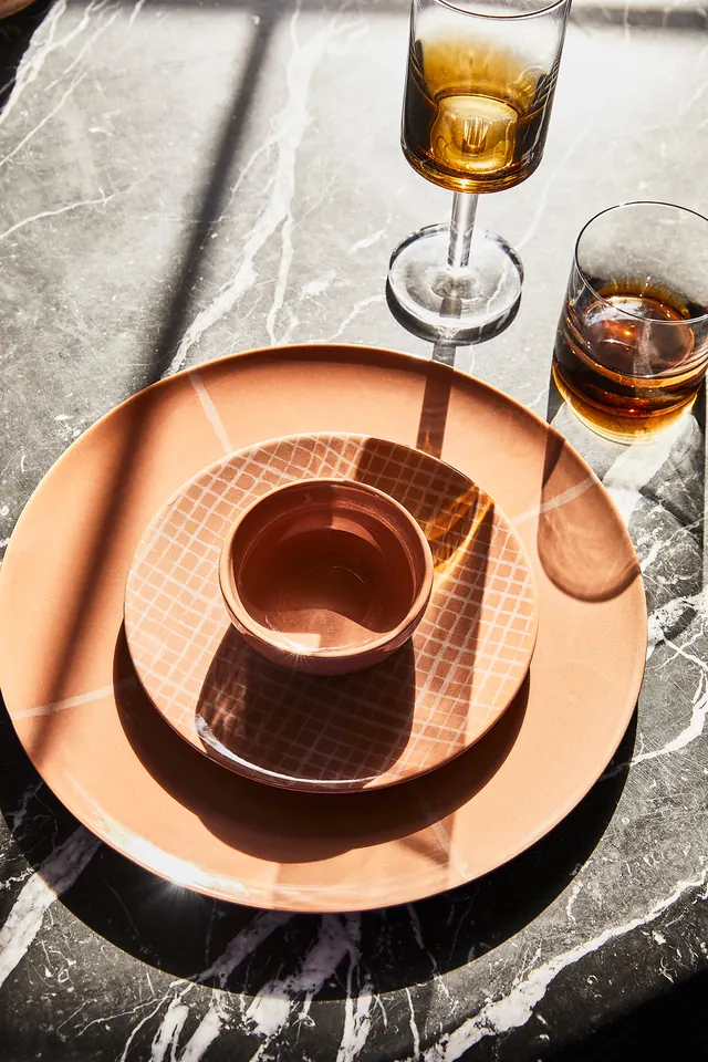 Wine Glass and Plate Mockup, luxury, photographic, warm
