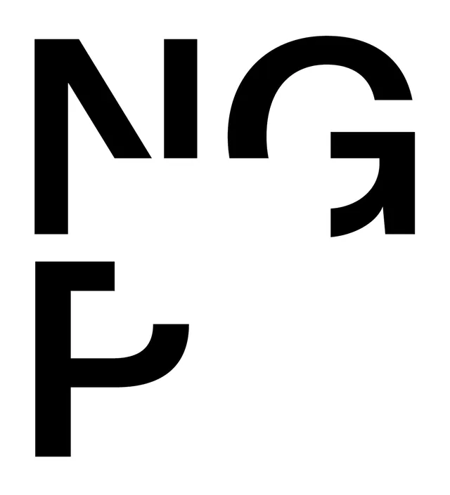 Abstract Geometric Wordmark, minimal, swiss, monochrome