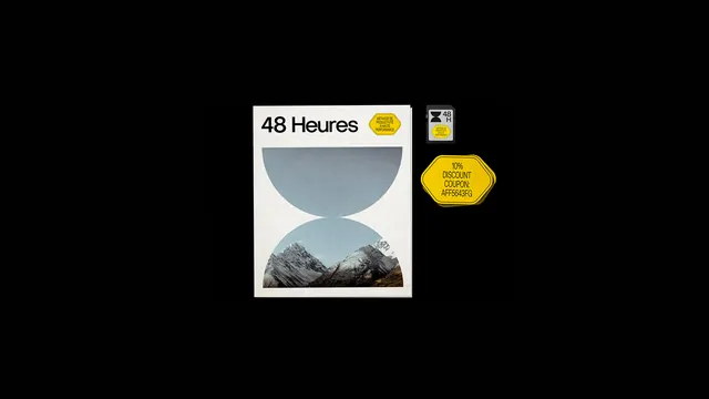 48 Heures Magazine Cover Design, minimal, editorial, high-contrast
