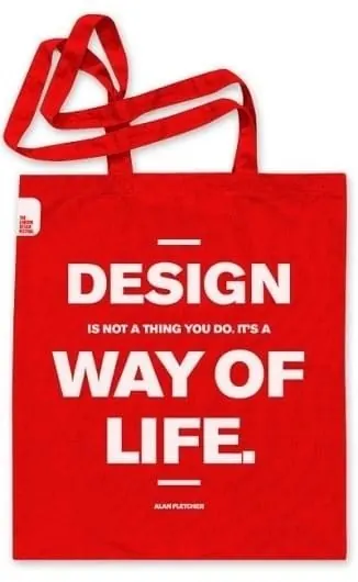 Design Way of Life Tote Bag, minimal, flat, vibrant
