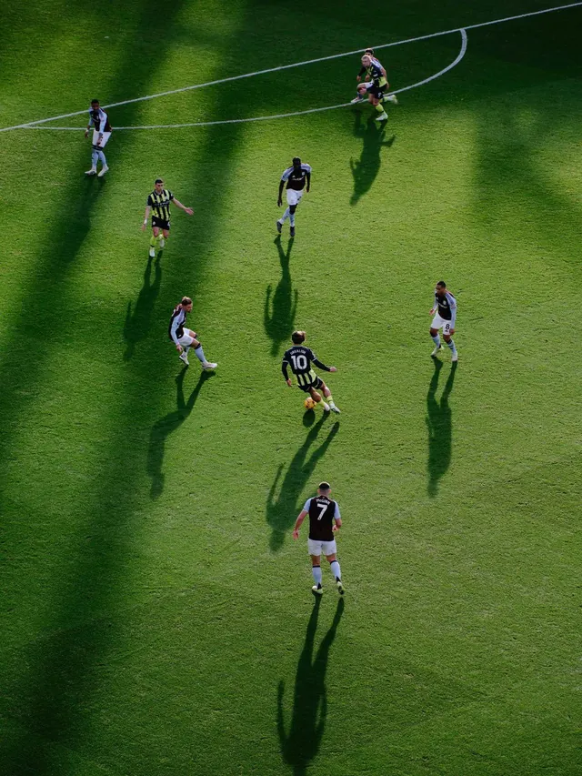 Soccer Players on Field, photographic, vibrant