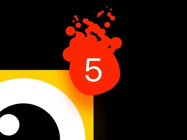 Abstract Red Splatter Graphic, playful, organic, vibrant