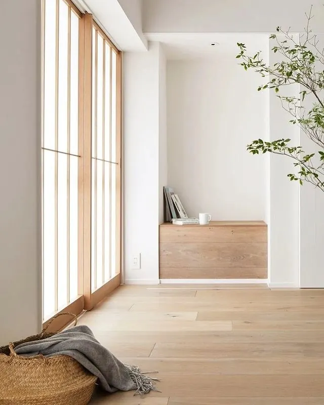 Minimalist Interior Design with Wood Accents, minimal, photographic, light