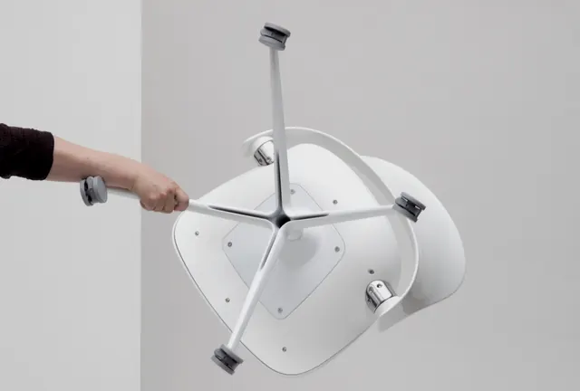 Hand-held Circular Device Mockup, minimal, technical, light