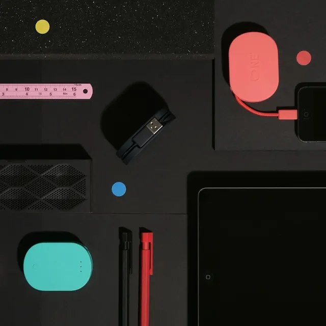 Abstract Tech Hardware Mockup, minimal, dark-mode, dark
