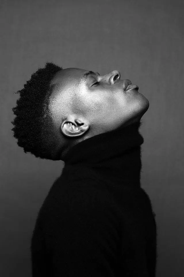 Monochrome Portrait of a Person in Profile, minimal, monochrome, monochrome