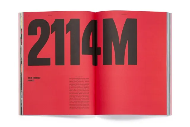 2114M Editorial Spread, minimal, swiss, vibrant