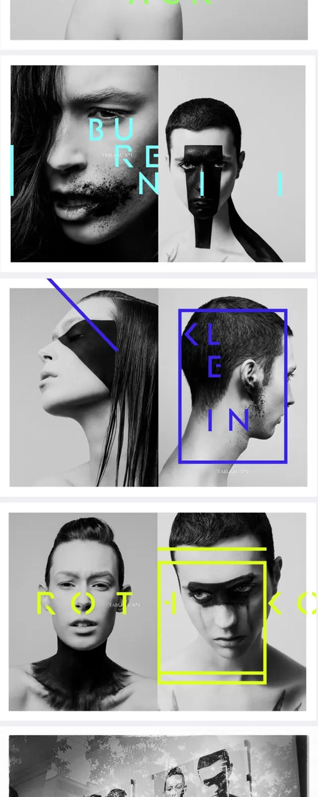 Portrait and Typography Collage, minimal, monochrome, monochrome