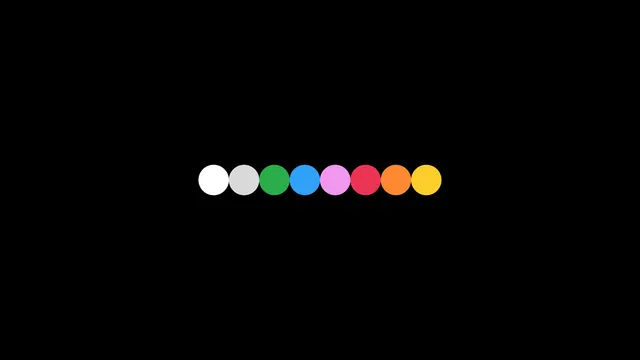 Colorful Circle Sequence, minimal, flat, high-contrast