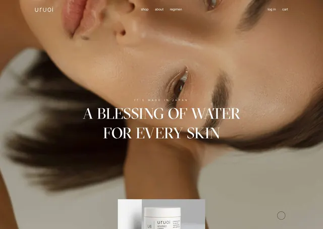 Skincare Product Advertisement, minimal, luxury, light