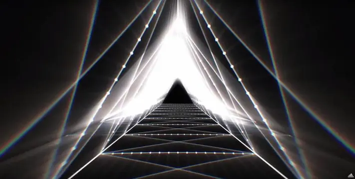 Abstract Geometric Tunnel, minimal, geometric, high-contrast
