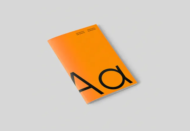 Orange and Black Geometric Wordmark Mockup, minimal, geometric, vibrant