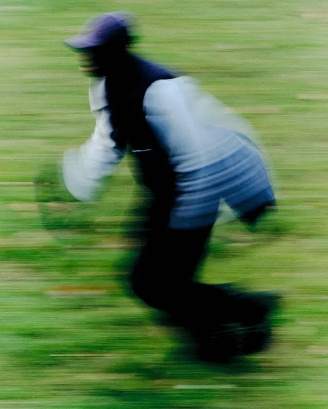 Blurred Motion Athlete, photographic, abstract, vibrant