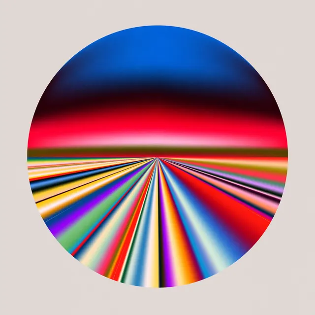 Abstract Perspective Gradient Circle, gradient-heavy, geometric, vibrant
