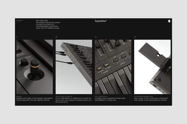 Technical Product Showcase, minimal, technical, dark