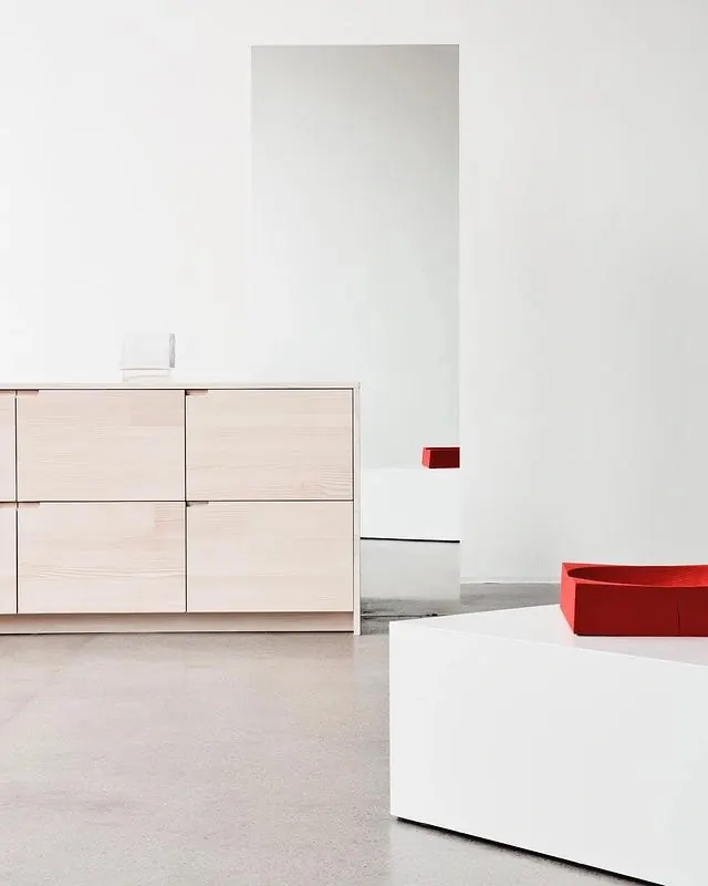 Minimalist Interior Furniture Mockup, minimal, geometric, light