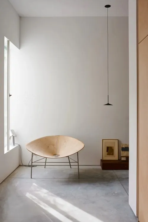 Minimalist Interior with Organic Furniture, minimal, light-mode, light