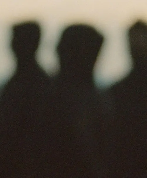 Blurred Silhouette Figures, minimal, abstract, monochrome