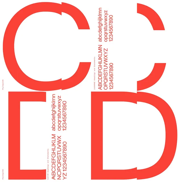 Geometric Typography Identity, minimal, swiss, high-contrast
