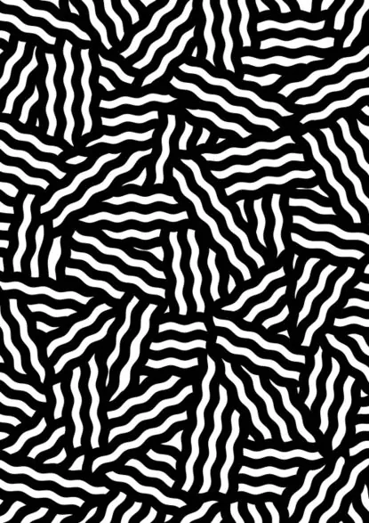 Abstract Organic Line Pattern, minimal, monochrome, monochrome