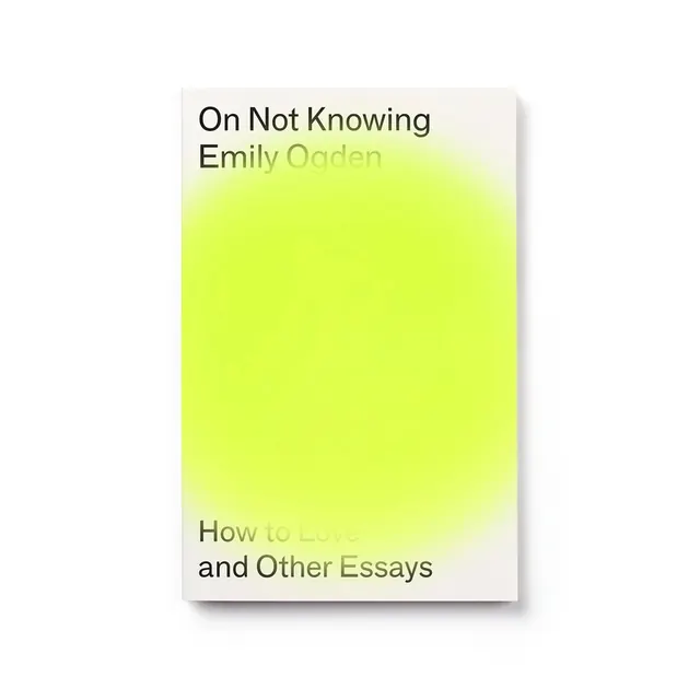 On Not Knowing Book Cover Mockup, minimal, swiss, light