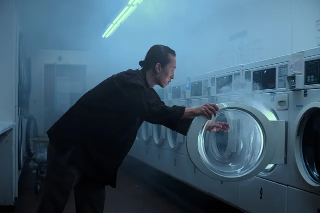 Laundry Service Mockup, photographic, technical, cool