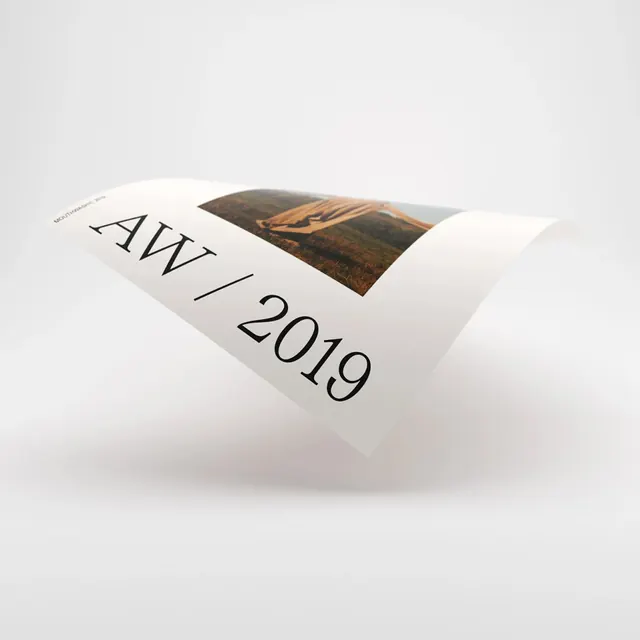 AW/2019 Editorial Mockup, minimal, editorial, light
