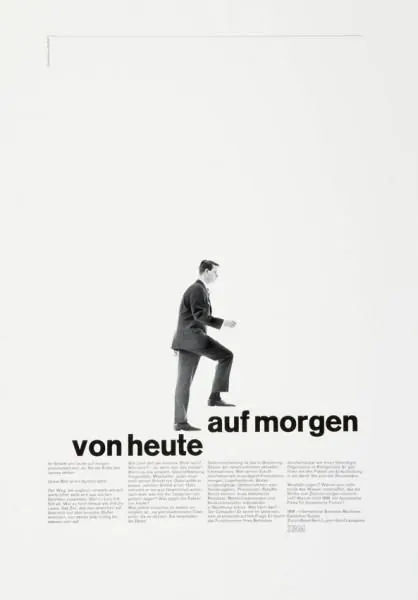 Minimalist Typography and Photography Poster, minimal, swiss, monochrome