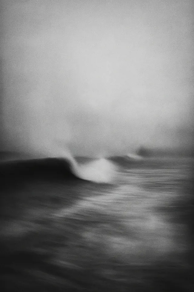 Abstract Motion Blur Study, minimal, monochrome, monochrome