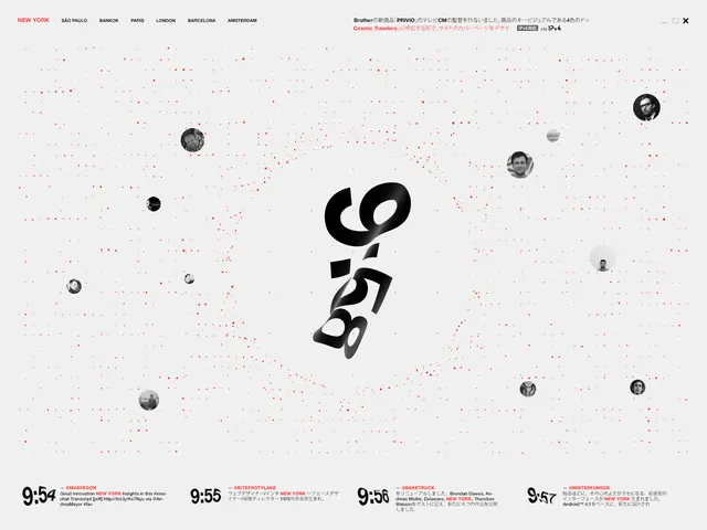 Abstract Typography and Sphere Composition, minimal, swiss, monochrome