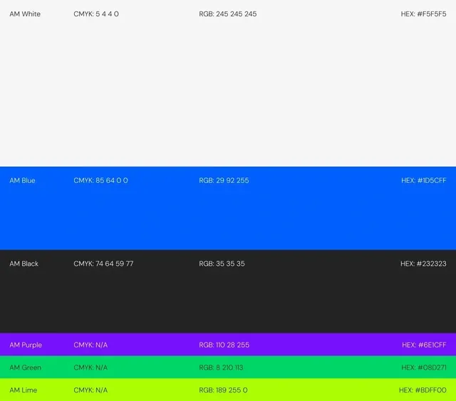 Color Palette Specification Sheet, minimal, technical, light