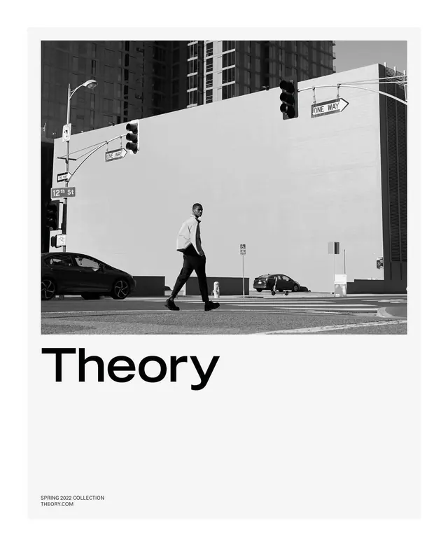 Theory Brand Identity Mockup, minimal, swiss, monochrome