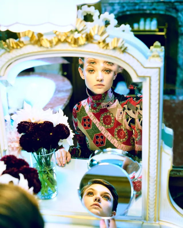 Ornate Baroque Portrait Collage, maximalist, retro, vibrant