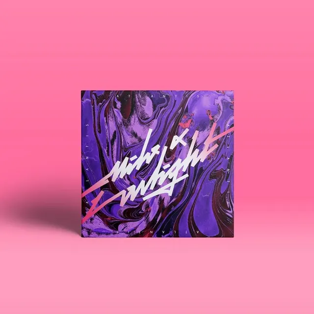 Abstract Liquid Typography Design, maximalist, y2k, vibrant