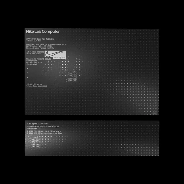 Nike Lab Computer Identity, minimal, swiss, dark