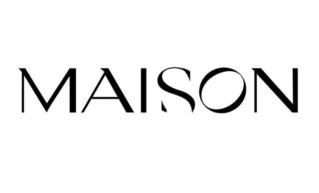 MAISON Wordmark, minimal, luxury, monochrome