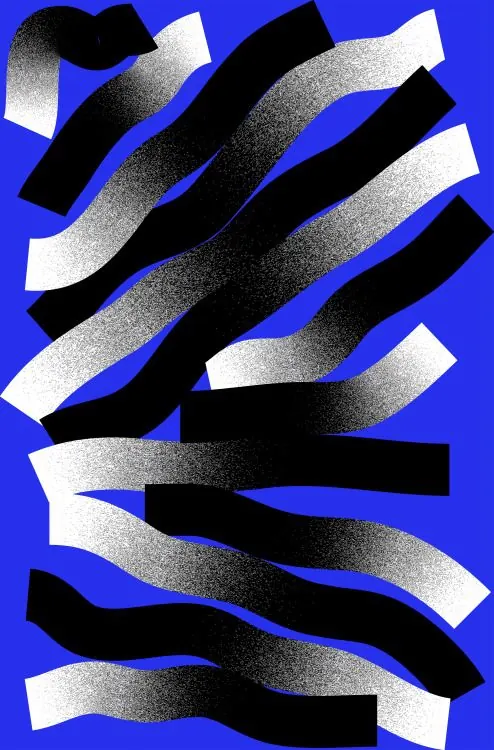 Abstract Gradient Wave Pattern, geometric, abstract, dark
