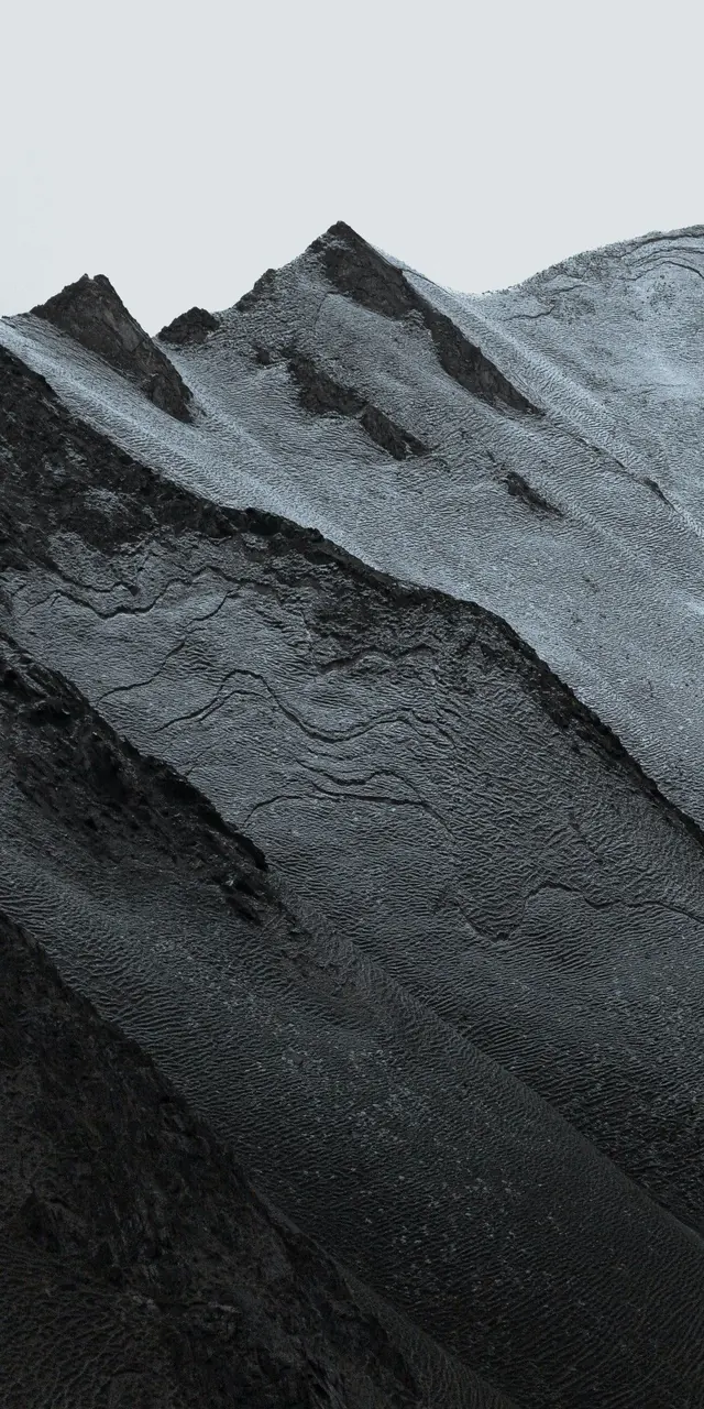 Monochrome Mountain Landscape, minimal, monochrome, monochrome