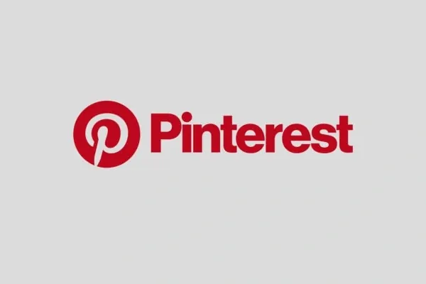 Pinterest Logo, minimal, flat, vibrant