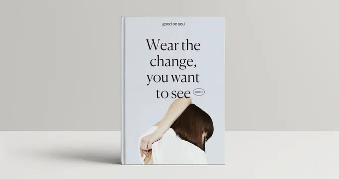 Wear the Change Campaign Poster, minimal, editorial, high-contrast