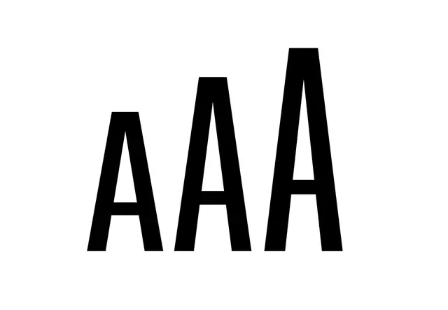 AAA Wordmark Design, minimal, swiss, high-contrast