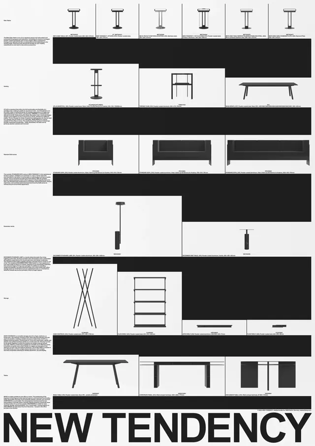 New Tendency Identity System, minimal, swiss, monochrome