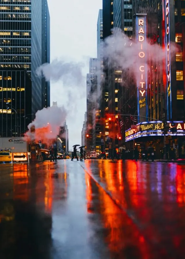 Times Square Street Scene, photographic, maximalist, vibrant