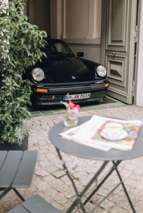 Car and Table Mockup, photographic, minimal, dark