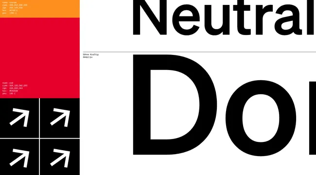 Neutral Dot Type Specimen, swiss, minimal, high-contrast