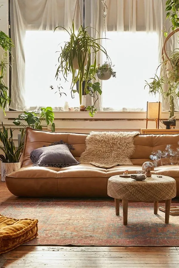 Cozy Living Room Interior, photographic, organic, warm