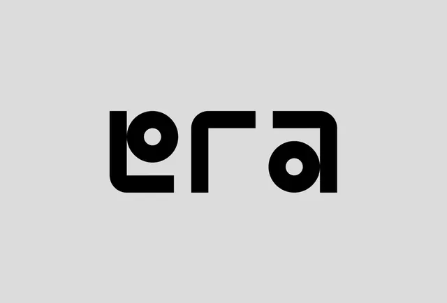Era Wordmark Logo, minimal, geometric, monochrome